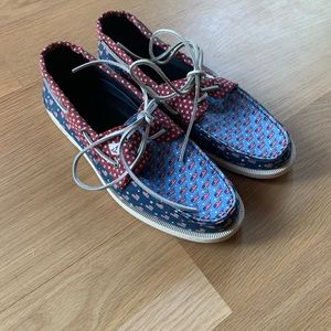 Mens 10, EU 43 Sperry x vineyard vines Americana Patchwork Original Boat Shoes
